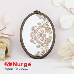 П'яльця Nurge овальні каучукові з підвісом 230-7 (115х150 мм.)